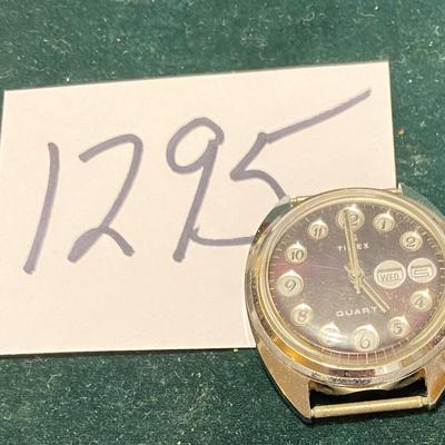 Vintage Timex Brown Marlin Telephone Dial Watch