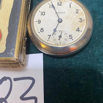 Vintage Miracle Pocket Watch