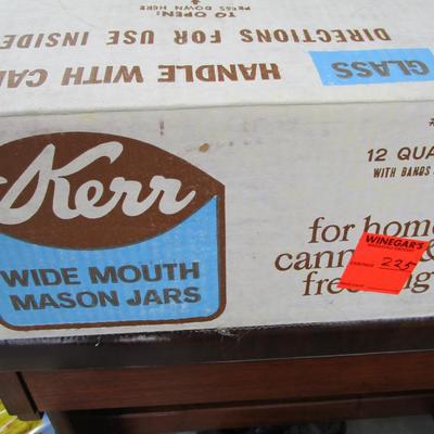 #2 Vintage Quart size canning jars wide mouth