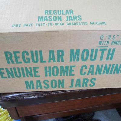#3 Vintage quart size canning jars regular mouth