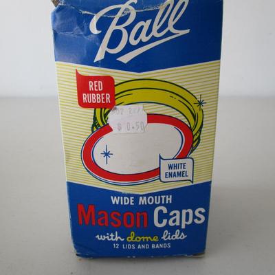 #23 New KerrBall Canning lids and rings wide mouth size 1 dozen