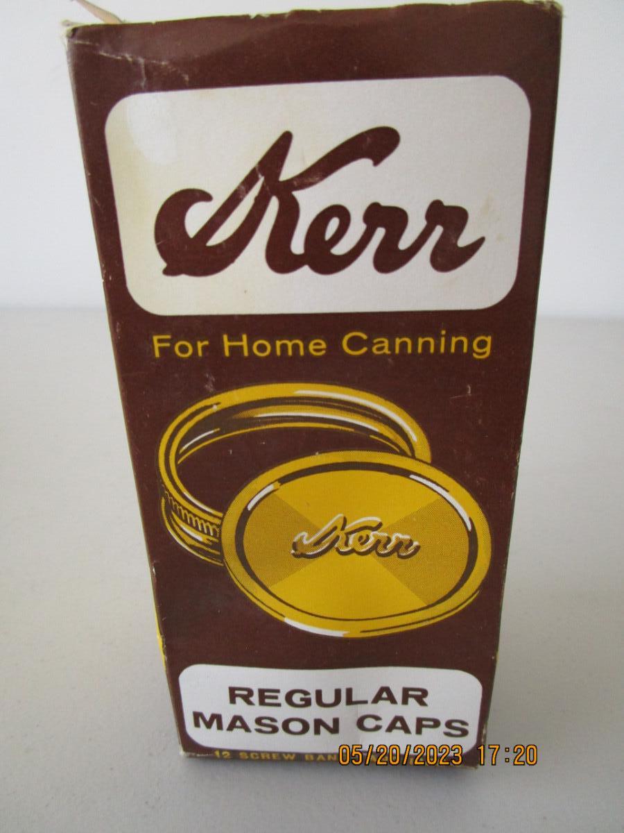 24 New Kerr Canning lids and rings regular mouth size 1 dozen