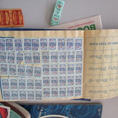 #48 S&H Green Stamps and Blue chip stamp books and stamps
