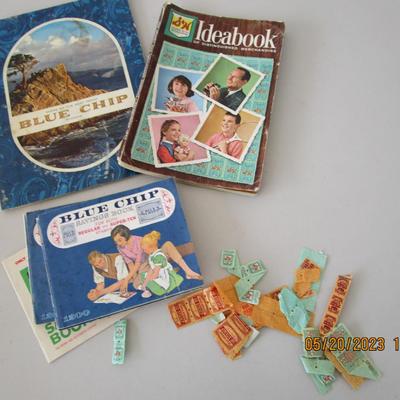 #48 S&H Green Stamps and Blue chip stamp books and stamps