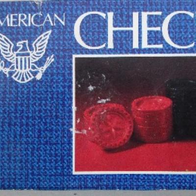 #61 Wooden Checker Board w/ checkers, real nice board
