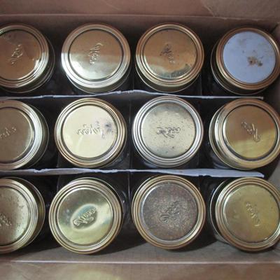 #90 Vintage pint canning jars regular mouth 1 dozen