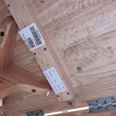 Drop Leaf Oak Table and 2 Chairs