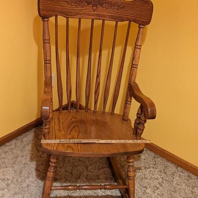 Solid Oak Rocker