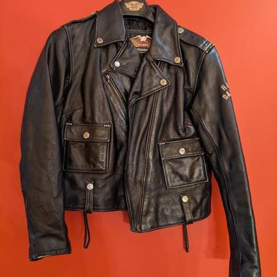 Rare Harley Davidson Women's Lg Leather Jacket