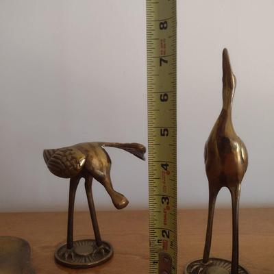 Group of Brass Figurines and Collectible Home Decor