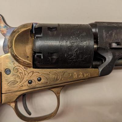 Replica Colt Navy by F.I.E. Engraved Brass Frame .36 Caliber