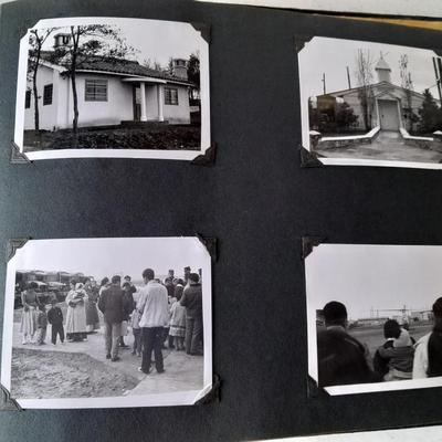 Memories of Korea felt memory book full of black and white photographs from Korea war