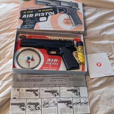 Vintage Marksman Repeater Air Pistol, Original Box!