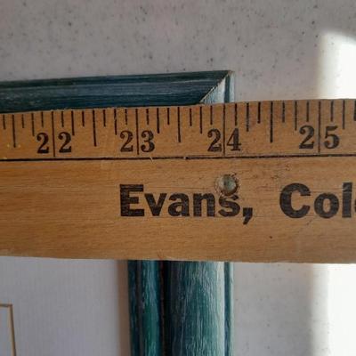 Steiff bear watercolor framed, signed and numbered wall art