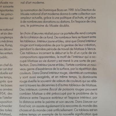 Henri Matisse Portfolio of five prints, each have been laminated