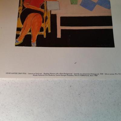 Henri Matisse Portfolio of five prints, each have been laminated