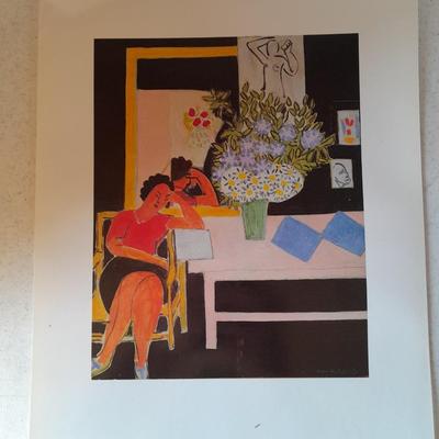 Henri Matisse Portfolio of five prints, each have been laminated