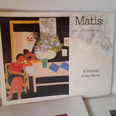 Henri Matisse Portfolio of five prints, each have been laminated