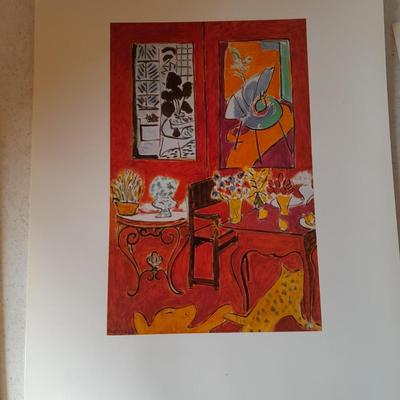Henri Matisse Portfolio of five prints, each have been laminated