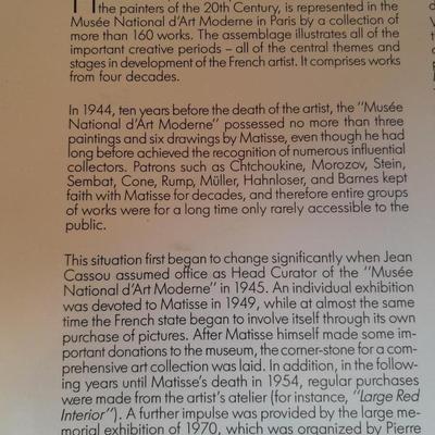 Henri Matisse Portfolio of five prints, each have been laminated