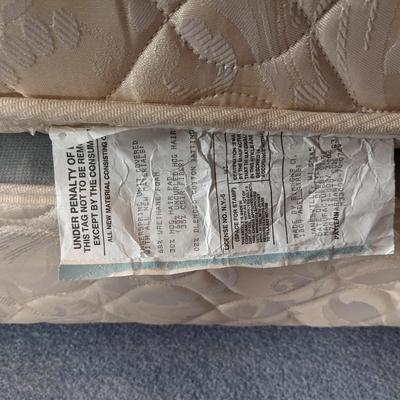 Vintage Art Deco Queen Bed, Mattress and Bedding