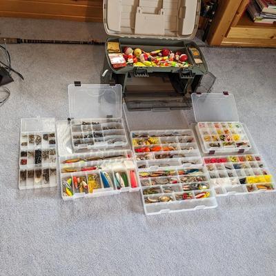 Large Lot of Fishing Tackle, Plano 757