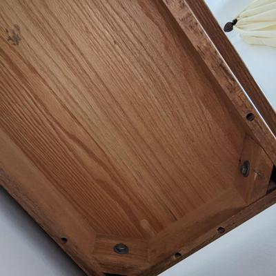 Solid Oak Accent Table