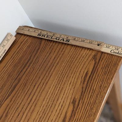 Solid Oak Accent Table