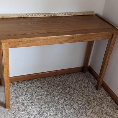 Solid Oak Accent Table