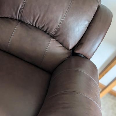 Faux Leather Double Reclining Loveseat