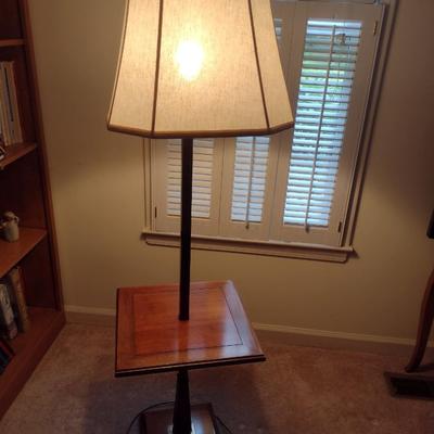 Vintage Lamp with Table