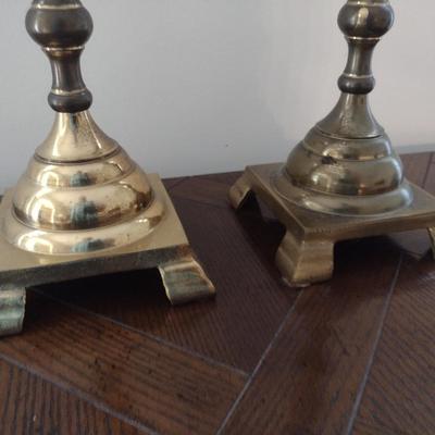 Pair of Vintage Brass Candlestick Holders 16