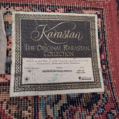 Colorful Karastan Worsted Wool Kirman Runner Rug 30