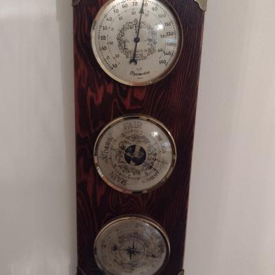 Vintage Wuersch Hygrometer, Thermometer, Barometer
