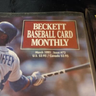 1990'S BECKETT BASEBALL CARD MONTHLY MAGAZINES