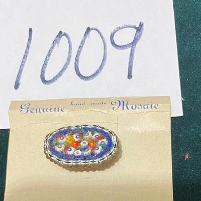 Vintage Handmade Mosaic Brooch