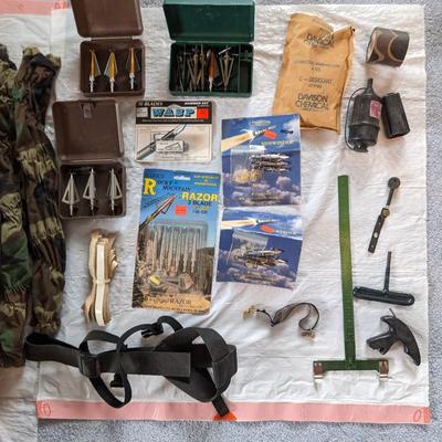 Large Lot  of Arrows and Accessories (no Bow)