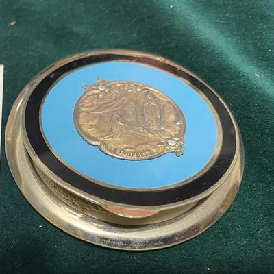 Vintage Lourdes Powder Compact