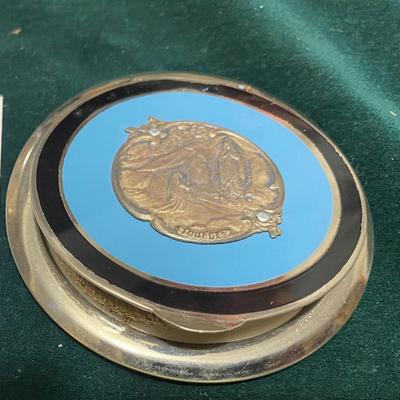 Vintage Lourdes Powder Compact