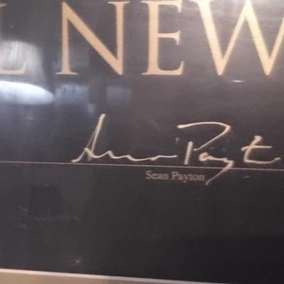 Saints Super Bowl Win Triple Signed MVP Serilith (398/500) Signed By Drew Brees, Sean Payton and Michael Hunt (Artist) Gold Ink