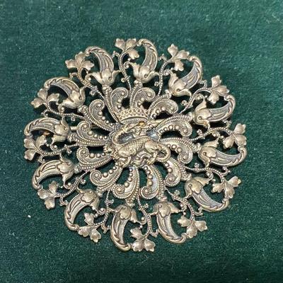 Vintage Dragon Brooch