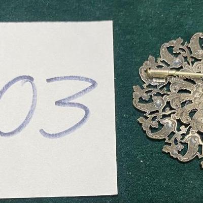 Vintage Dragon Brooch