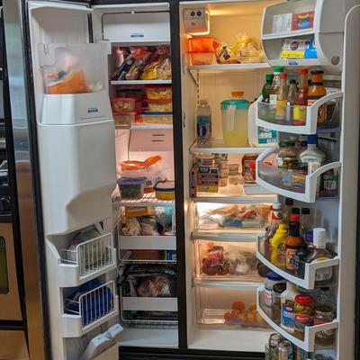 Whirlpool Refrigerator 25.6 Side by Side