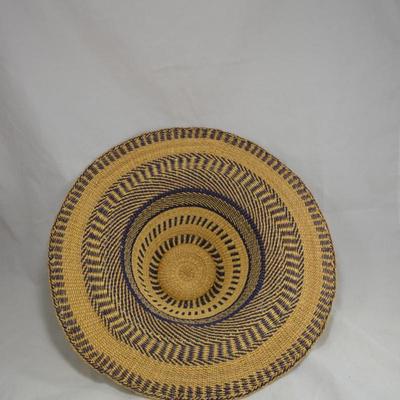 Set of 2 Handmade African Bolga Basket Straw Sun Hats