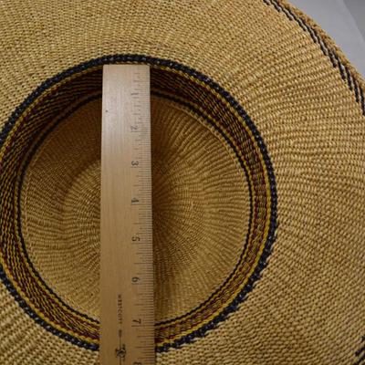 Set of 2 Handmade African Bolga Basket Straw Sun Hats