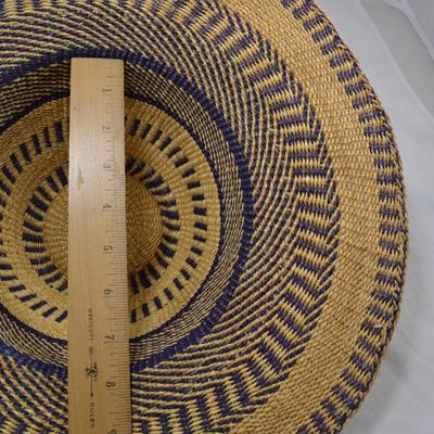 Set of 2 Handmade African Bolga Basket Straw Sun Hats