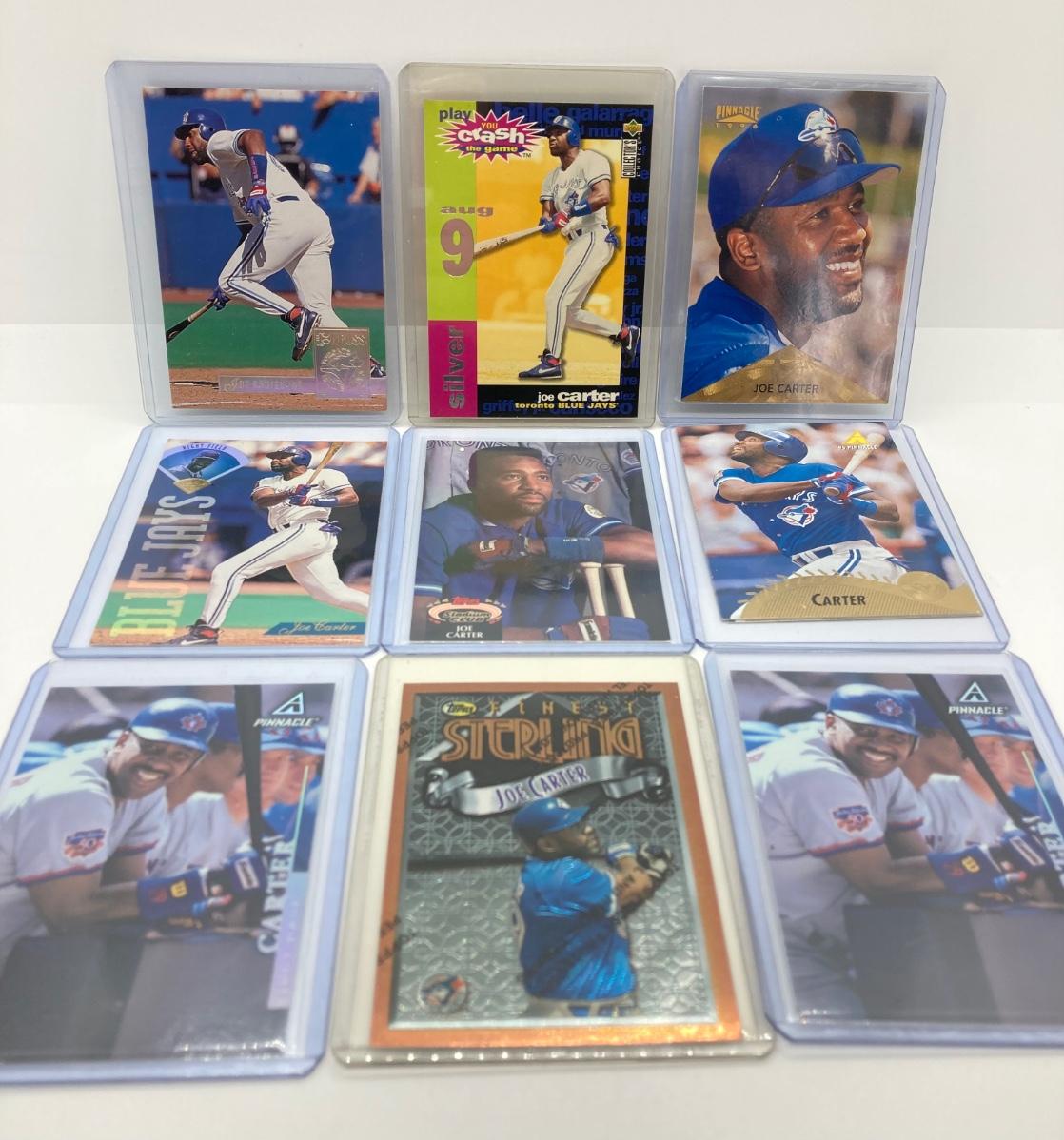 LOT 100: Joe Carter Baseball Card Collection