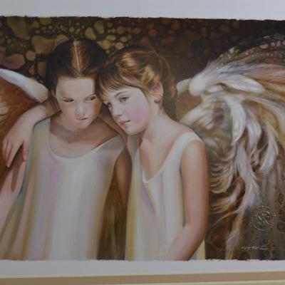 Nancy Noel "Always" Print w/ Matting 2008 Measures 16"x12"