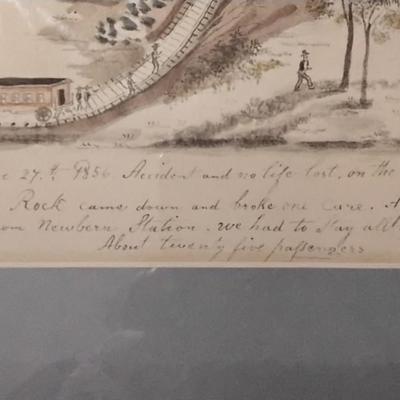 Lewis Miller - In Polski County Going To Wythe - Train Robbery  June 27th, 1856