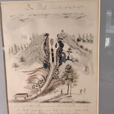 Lewis Miller - In Polski County Going To Wythe - Train Robbery  June 27th, 1856